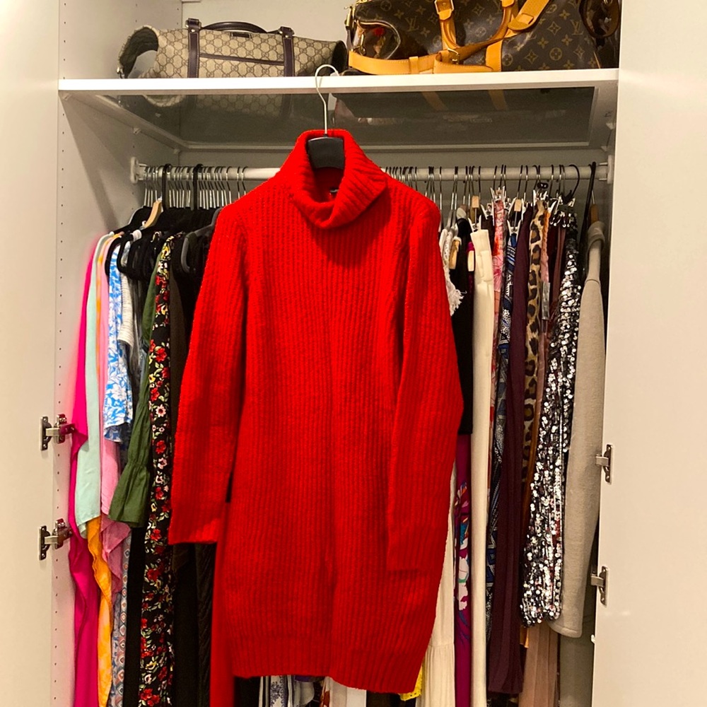 Dynamite Red Sweater Dress